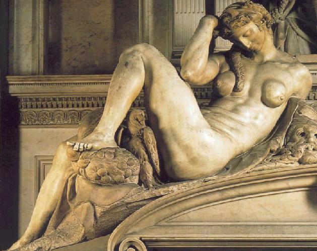 Michelangelo's Night on the Medici Tomb